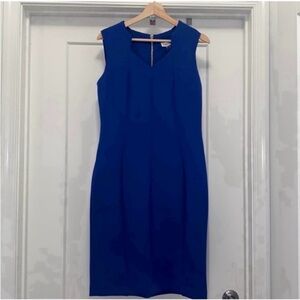 🦋NWT! Blue CALVIN KLEIN Sleeveless Sheath Dress - Size 12